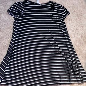 Black and white stripe dress